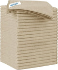Brown Microfiber Cleaning Cloth 20 Pack 11.5 x 11.5 inch Microfiber Towels for Cars Ultra Absorbent Car Washing Cloth Lint Free Streak Free Cleaning Rags for Car, Kitchen Window