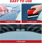 2Pack Automotive Oil Film Cleaning Brush, Cars Clear Vision Glass Cleaner for Car Windows,Anti-Rain&Anti-Fog Windshield Cleaner Tool to Improve Clarity and Visibility,Car Glass Oil Film Remover
