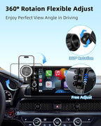 PZK Car Phone Holder for 2020-2026 Toyota Highlander 12.3-inch Screen Only | Magnetic 15W Fast Wireless Charger Phone Mount for Highlander Lmited/Platinum Accessories 360° Adjust (Not Fit 8-Inch)