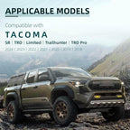 Car Windshield Cover Compatible with Toyota Tacoma 2025 2024 2023 2022-2016 New Upgraded Custom Fit Magnetic Windproof Sunshade Cover 4-Layer Protection Ice, UV,Frost Wiper & Mirror Covers