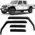 in-Channel Incredibly Durable Rain Guards for Jeep Gladiator 2020-2026,Original Window Deflectors,Vent Deflector,Vent Window Visors,Truck Accessories,4pcs-620202
