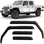 in-Channel Incredibly Durable Rain Guards for Jeep Gladiator 2020-2026,Original Window Deflectors,Vent Deflector,Vent Window Visors,Truck Accessories,4pcs-620202