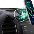 Wireless Charger Magnetic Vent Phone Mount Compatible with 2015-2020 Ford F-150, 2017-2021 Super Duty & 2018-2021 Expedition Metal Phone Holder Cradles Bracket Stand for All Smartphone