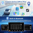 2G+64G Car Stereo Upgrade for Chevy Express 1500 2500 2003-2006 with Wireless CarPlay Android Auto, 7" HD Touch Screen Android 14 Double Din Car Radio Support Bluetooth GPS Navi WiFi FM RDS SWC Camera