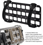 Car Sun Visor Organizer Vehicle Rigid MOLLE Panel Tactical Gear Rack EDC Pouch Tool Holster Bag Holder Visor Cover Truck Equipment Mount Plate Modular Storage Shelf Auto Accessories