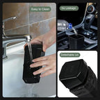 Car Trash Can with Lid - 2 Packs Mini Car Garbage Can Bin for Cup Holder - Black Small Leakproof Vehicle Trash Bin for Back Seat, Cute Automotive Accessories Organizers and Storage for Door SUV Truck