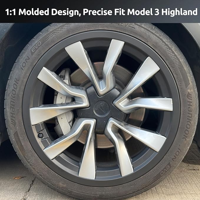 Rim Protector for Tesla 2024 2025 2026 Model 3 Highland 19 Inch Nova Wheels Cover All-in-one Car Tire Trim Rings Rim Case Hubcaps Model 3 Accessories