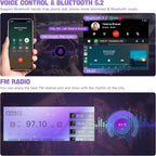 Android 15+8 Core Car Radio for Dodge/Jeep/Chrysler 1990-2000 | Carplay&Android Auto&Mirror Link, GPS Navigation,Bluetooth&Voice Control,Back-up Camera, SWC, FM Radio,DSP Setting, 5G WIFI