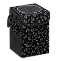 Car Trash Can with Lid Black Gray Bats Collapsible Reusable Leak-Proof Auto Garage Bag,Hanging Vehicle Car Accessories Interior Car Organizer