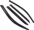 WD2-441 Dark Smoke 4 Pcs Set Window Visor (Outside Mount) Deflector Rain Guard Compatible with 2001-2007 Toyota Sequoia