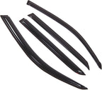 WD2-441 Dark Smoke 4 Pcs Set Window Visor (Outside Mount) Deflector Rain Guard Compatible with 2001-2007 Toyota Sequoia