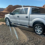 Side Car Window Visors Rain Guards Vent Deflectors Fit 09-14 Ford F150 Crew Cab,2010-2014 Ford F-150 SVT Raptor SuperCrew 94155 Sun Shade Window Vents 4-pc Set