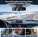 for Starlink Mini Car Mount for Dashboard, for Starlink Mini Suction Cup Mount for Dashboard & windshield, Secure Mounting Kit for Most Vehicles and Ensures Stable Driving and Satellite Signal
