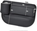 Anti-Drop Car Seat Gap Filler Organizer, Premium Leather Console Organizer, Easy Access to Phone/Keys, Universal Fit for Car SUV Truck Multi-Purpose Essentials Organizer(2PC)