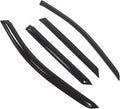WD2-511 Dark Smoke 4 Pcs Set Window Visor (Outside Mount) Deflector Rain Guard Compatible with 2006-2009 Mercedes-Benz ML350 ML500 ML550