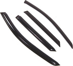 WD2-511 Dark Smoke 4 Pcs Set Window Visor (Outside Mount) Deflector Rain Guard Compatible with 2006-2009 Mercedes-Benz ML350 ML500 ML550