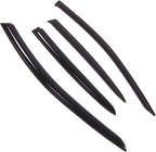 WD2-834 Dark Smoke 4 Pcs Set Window Visor (Outside Mount) Deflector Rain Guard Compatible with 2014-2016 Mercedes-Benz GLA200 GLA250 GLA45
