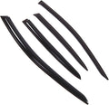 WD2-834B Dark Smoke 4 Pcs Set Window Visor (Outside Mount) Deflector Rain Guard Compatible with 2017-2018 Mercedes-Benz GLA200 GLA250 GLA45