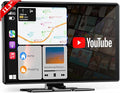11.3" Wireless Carplay Screen for Car with N-etflix/YouTube/TikTok, Upgraded A-pple CarPlay & Android Auto Screen,Portable AI Magic Box with Backup Camera/Navigation/Voice Control,for All Vehicles