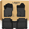 Floor Mats for Nissan Frontier 2009-2021 King Cab (Not Fit Crew Cab), All Weather TPE Custom Fit Easy Clean Durable No-Curling Floor Liners for Frontier 1st & 2nd Row Car Mats, Black