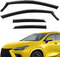 Extra Durable Window Deflectors in-Channel Window Visors Rain Guards Fit for NX 2022-2026, Sun Visors, Wind Vent for Shades, Exterior Car Accessories - 4 pcs. AG0861
