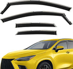 Extra Durable Window Deflectors in-Channel Window Visors Rain Guards Fit for NX 2022-2026, Sun Visors, Wind Vent for Shades, Exterior Car Accessories - 4 pcs. AG0861
