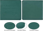 Car Registration and Insurance Holder, Vehicle Glove Box Car Organizer Men Women Wallet Accessories Case for Cards, Essential Document, Driver License, Dark Green