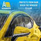 Extra Durable Window Deflectors in-Channel Window Visors Rain Guards Fit for NX 2022-2026, Sun Visors, Wind Vent for Shades, Exterior Car Accessories - 4 pcs. AG0861