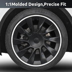 Wheel Rim Protector for Tesla Model Y 20 Inch Induction Wheels All-in-one Car Tire Trim Rings Rim Case Hubcaps Wheel Cover 2020-2024 Model Y Accessories