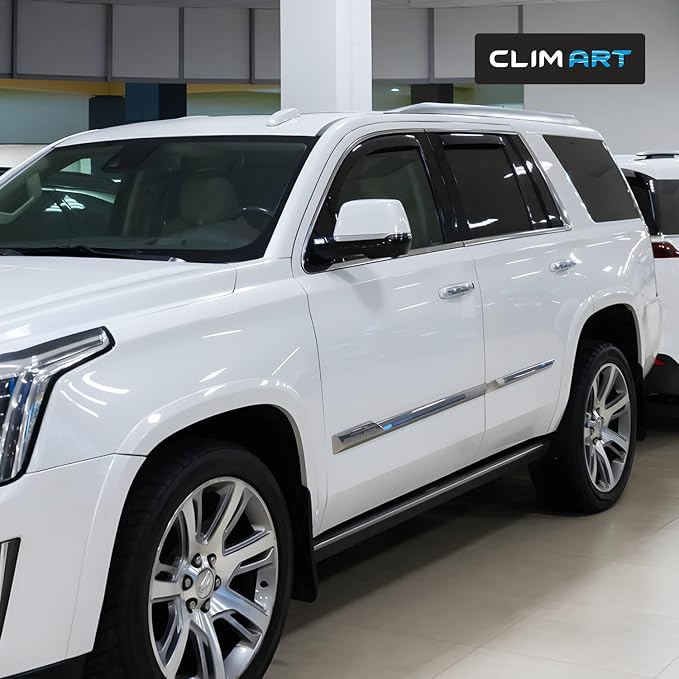 in-Channel Incredibly Durable Rain Guards for Cadillac Escalade 2015-2020, Original Window Deflectors, Vent Window Visors, Vent Deflector, 4 pcs. - 615289