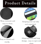 2 Pcs Car Sun Visor Organizer, Black | Premium Leather, Sunglasses Holder, Multi Functional Storage Bag, Card Document Holder