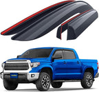 Goodyear Shatterproof Window Deflectors for Toyota Tundra 2007-2021 CrewMax, Tape-on Rain Guards, Window Visors, Vent Deflector Visor, Car Accessories, 4 pcs. - GY008625
