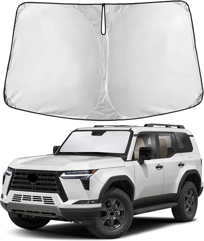 Windshield Sunshade Compatible for Lexus GX550 2024 2025, Sun Visor for Front Windshield & Window Sun Shade Cover, UV Heat Blocker & Protector, Car Accessories