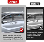 Window Visors Rain Guards for 2018-2025 2026 Honda Odyssey Accessories, Outside-Mount Tape-On Side Window Wind Deflectors Vent Visors Shades Rainproof Black 4PCS