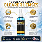2fl Oz Fognexxa Premium Anti Fog Spray for Glasses, Goggles, VR Headsets & Face Shields, 24 Hour Fog Protection, Safe for Coated Lenses, 400+ Applications, Made in USA