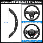 Bling Steering Wheel Cover for Women, 3PCS Crystal Rhinestone Car Steering Wheel Protector Covers, Sparkly Decoration for Most Steering Wheels, Bling Car Interior Accessories (Black Diamond)