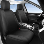 Neoprene EVA Waterproof car seat Covers Front Seats Only, Universal fit for SUV Vehicles Automotive with 5mm Composite EVA Inside,Airbag Compatible (Two Seats, Black and Black)