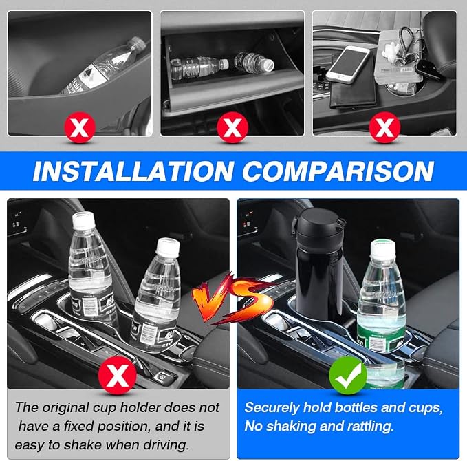 Center Console Cup Holder Insert for Buick Envision 2021 2022 2023 Interior Accessories Water Cup Holder