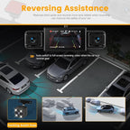 Dash Cam 3 Inch 1080P 4 Channel Dash Camera for Cars with Driving Loop Recording, Exposure Compensation, Motion Detection, Reverse Help, 360 Degree Protection