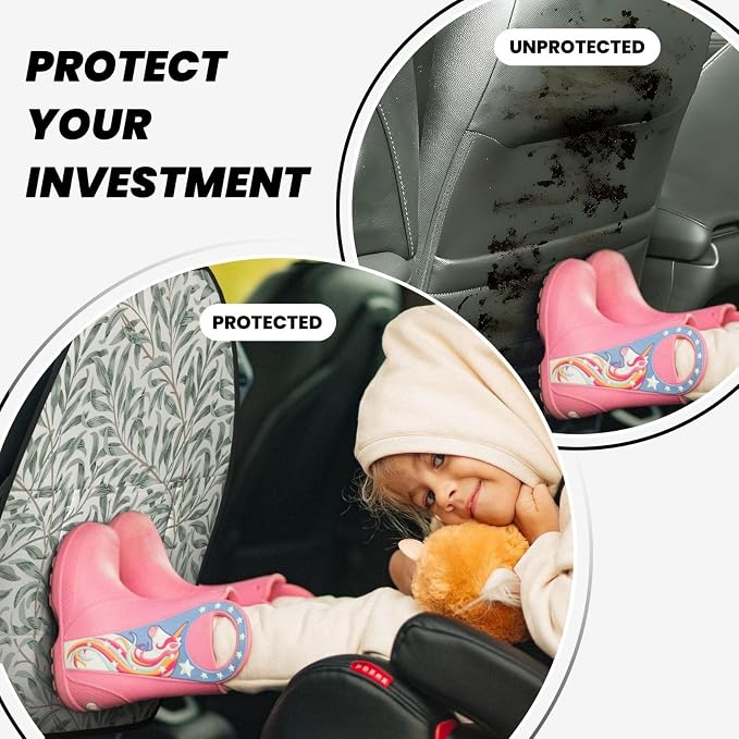 William Morris Willow Bough Sage Car Seat Back Kick Protectors Kick Mats With Storage Pockets For Vehicles To Protect From Dirt Mud Scratches 2 Pack