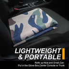 Back Seat Cover for Car Trucks Van SUV Jeep,Waterproof Rear Bench Towel Seat Covers for Dogs and Kids,Automotive Backseat Protector (Camouflage)