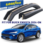 Goodyear Shatterproof in-Channel Window Deflectors for Buick Envista 2024-2026, Rain Guards, Window Visors for Cars, Vent Deflector, Car Accessories, 4 pcs - GY008107