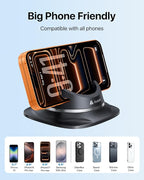 2026 Upgraded Car Phone Holder Mount, Ultra Stable & Silicone Phone Holders for Your Car 360° Rotatable Dashboard Cell Phone Holder Mount for iPhone 17 Pro Max/16/15/14/13/12/ Samsung