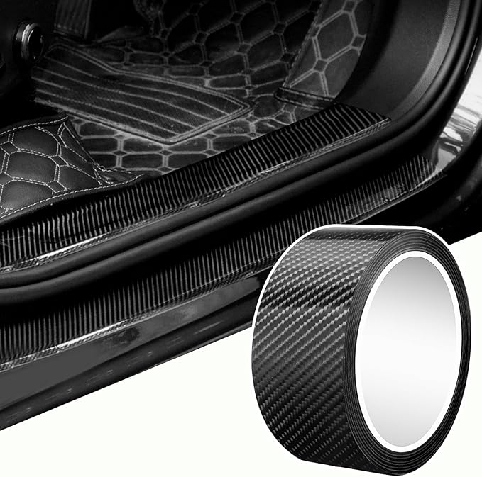 Universal Car Door Edge Guard, 2In x 33Ft Door Sill Protector, Automotive Anti-Collision Strip for Car Door Edge/Front and Rear Bumper/Door Sill Protector, Fits for Most Car, Black