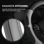 Car Steering Wheel Cover, Microfiber Leather Steering Wheel Covers with Anti-Slip Lining, Breathable Elastic Car Steering Wheel Protector, Universal Standard Size 14-15 inch