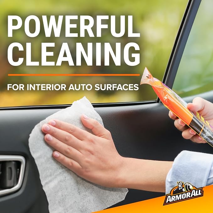 Car Interior Cleaner Wipes, Interior Cleaning Wipes for Cars, Trucks, Motorcycles, 60 Each (Pack of 6)