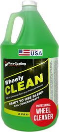 Wheely Clean - Professional Wheel Cleaner | Highly Effective for Chrome, Aluminum, and Clear-Coated Wheels | 1 Gallon Ready-to-Use Wheel and Rim Cleaner Solution, Made in USA