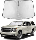 Windshield Sunshade Compatible for Chevrolet Chevy Suburban/Tahoe, GMC Yukon XL, Yukon Denali XL 2015-2018 2019 2020, Sun Visor for Front Window Sun Shade Cover, UV Protector, Car Accessories