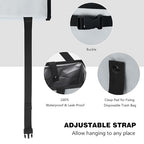 Car Trash Can, Leak-Proof Waterproof Trash Bin Collapsible Portable Auto Garbage Bag Large Capacity Trashcan Storage Bag Multipurpose Car Organizer Hanging (Light-Gray)