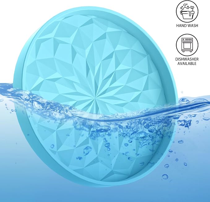 ME.FAN Car Coasters for Cup Holders [4 Pack] - 2.75In Silicone Auto Mug Mats - Universal Non-Slip Recessed Car Interior AccessoriesSky Blue